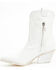 Image #3 - Golo Women's Jesse Cactus Western Booties - Snip Toe, White, hi-res