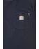 Image #2 - Carhartt Men's Pocket FR Short Sleeve Work T-Shirt, Navy, hi-res