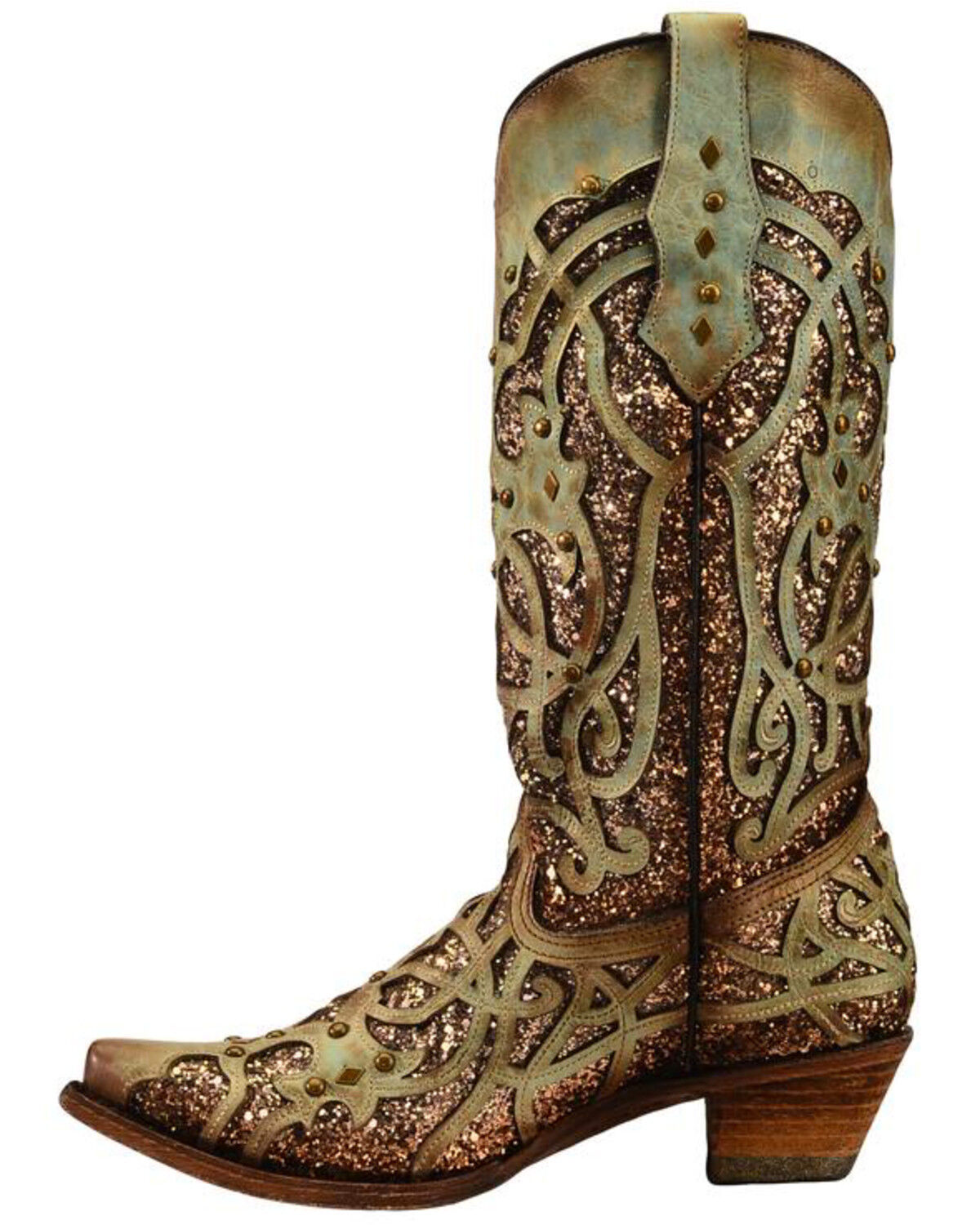 glitter cowboy boots