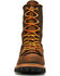 Image #4 - Carolina Men's 8" Waterproof Lace-to-Toe Logger Boots - Round Toe, Brown, hi-res