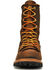 Carolina Men's 8" Waterproof Lace-to-Toe Logger Boots - Round Toe, Brown, hi-res