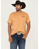 Image #2 - Cody James Men's The West Cowboy Short Sleeve Graphic T-Shirt, Tan, hi-res