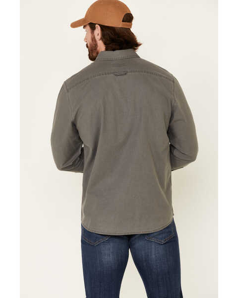Pendleton Men's Solid Beach Shack Long Sleeve Button Down Western Shirt , Charcoal, hi-res