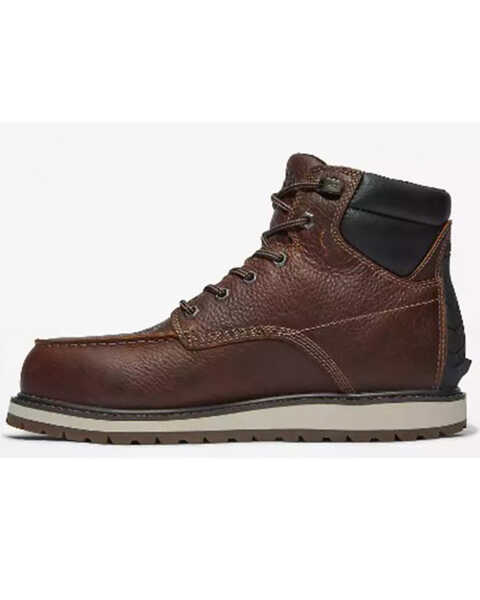Image #3 - Timberland Pro® Men's 6" Irvine Work Boots - Alloy Toe, Brown, hi-res