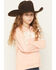 Image #2 - Wrangler Girls' Classic Logo Hoodie, Pink, hi-res