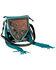 Image #2 - Myra Bag Women's Braynette Prairie Concealed Carry Crossbody Bag , Turquoise, hi-res