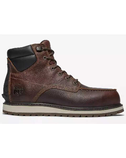 Image #2 - Timberland Pro® Men's 6" Irvine Work Boots - Alloy Toe, Brown, hi-res