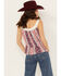 Image #4 - Wild Moss Women's Print Peplum Crochet Trim Top, Multi, hi-res