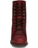 Image #4 - Justin Women's McKean Lace-Up Boots - Round Toe, Red, hi-res
