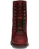 Image #4 - Justin Women's McKean Lace-Up Boots - Round Toe , Red, hi-res