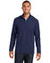 Image #1 - Port Authority Men's True Navy 3X Pinpoint Mesh 1/2 Zip - Big & Tall, Navy, hi-res