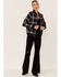 Pendleton Women's Navy & Red Plaid Wool Bomber Jacket , Navy, hi-res