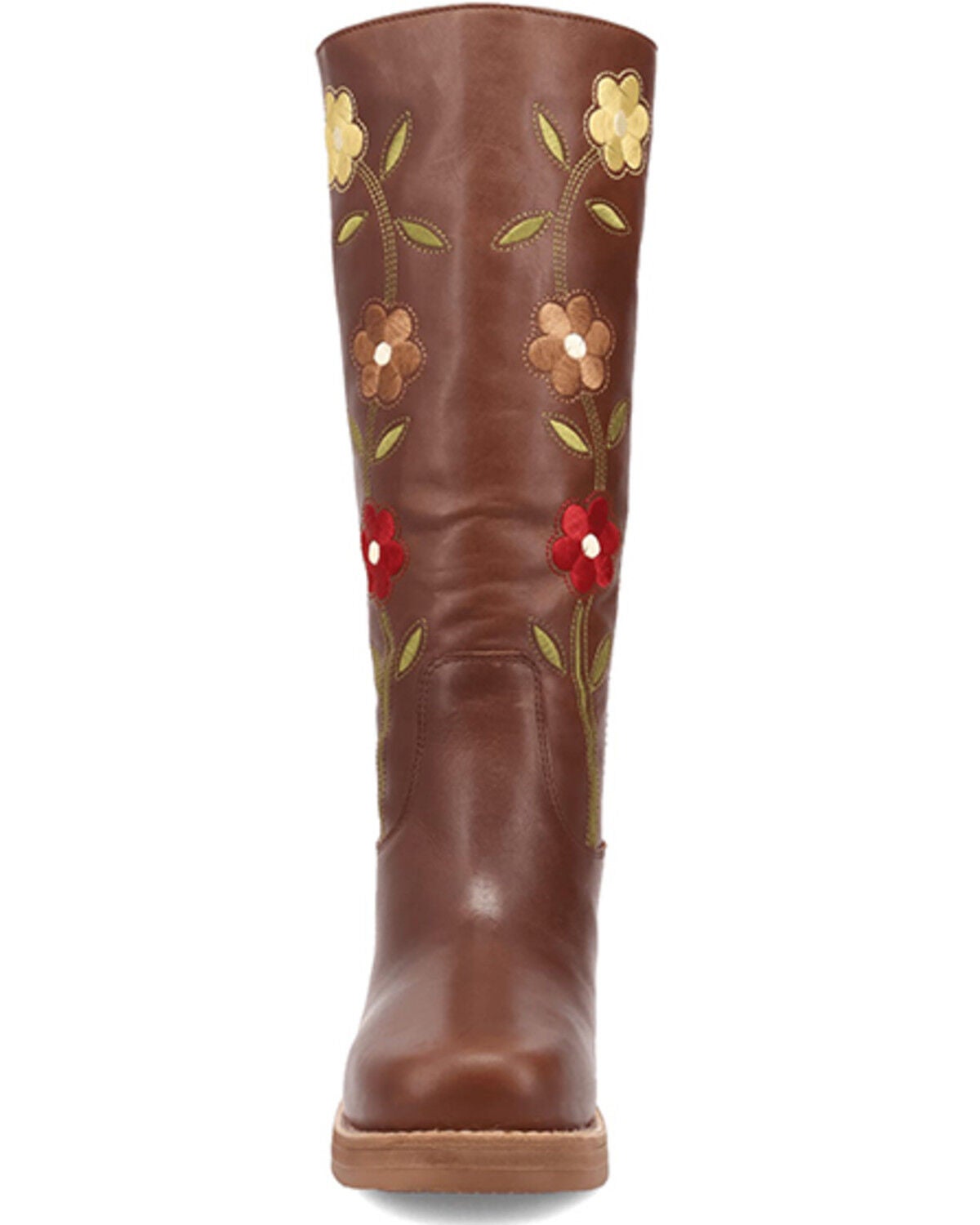 Image #5 - Dingo Women's Floral Bloom Fashion Boots - Round Toe, Brown, hi-res