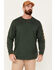 Image #1 - Hawx Men's Season Logo Long Sleeve Work Shirt, Green, hi-res