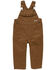 Image #1 - Carhartt Infant Girls' Overalls, Brown, hi-res