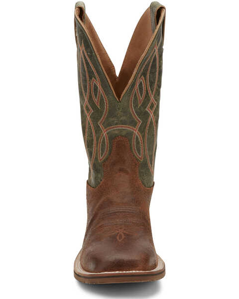 Image #5 - Tony Lama Men's Landgrab Brown Western Boots - Broad Square Toe, Brown, hi-res