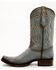 Image #3 - Corral Men's Suede Western Boots - Square Toe, Blue, hi-res