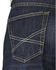 Stetson Men's 1312 Relaxed Fit Straight Leg Jeans with Flag Detail , Denim, hi-res