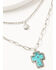 Image #2 - Shyanne Women's Two-Layer Cross Pendant Necklace, Silver, hi-res