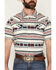 Image #3 - Cody James Indian Summer Southwestern Print Short Sleeve Snap Western Shirt, Ivory, hi-res