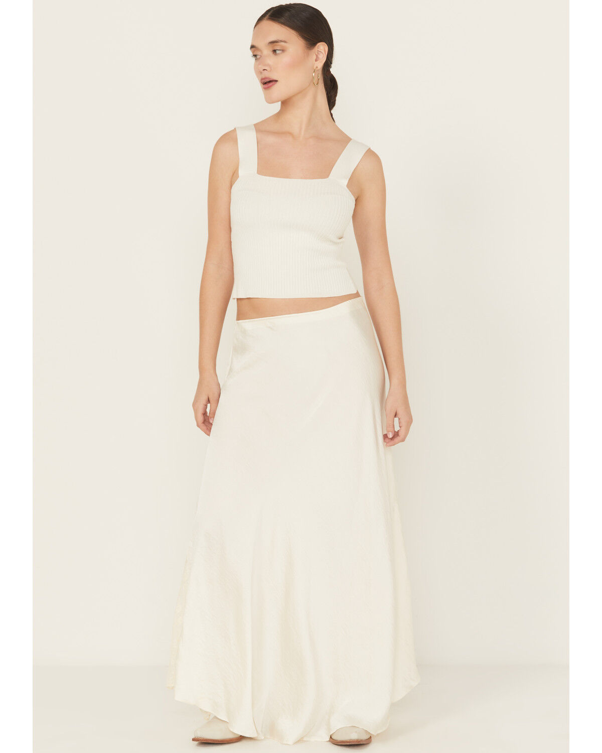 Image #1 - Free People Women's Make You Mine Half Slip Skirt, Cream, hi-res
