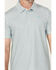 Image #3 - Panhandle Men's Geo Print Short Sleeve Stretch Polo, Aqua, hi-res