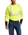 Image #1 - Ariat Men's FR Crew Hi-Vis Long Sleeve Work Pocket T-Shirt - Big & Tall , Yellow, hi-res