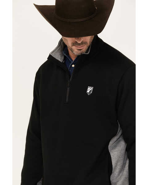 Image #2 - RANK 45® Men's Bring it 1/4 Zip Pullover, Black, hi-res
