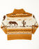 Image #3 - Cody James Toddler Boys' Barney Southwestern Print Button-Down Cardigan, Tan, hi-res