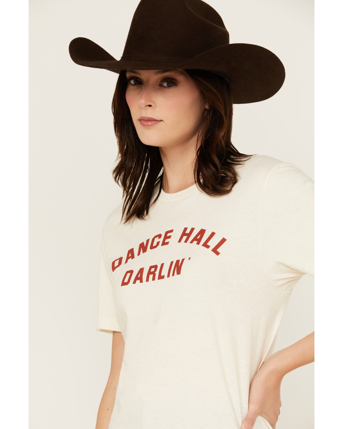 Image #2 - Rodeo Hippie Women's Dance Hall Darlin' Short Sleeve Graphic Tee, White, hi-res