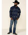 Image #2 - Powder River Outfitters Men's Southwestern Print Jacquard Shirt Jacket, Navy, hi-res