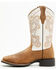 Image #3 - Shyanne Women's Flynn Western Boots - Broad Square Toe, Cream, hi-res