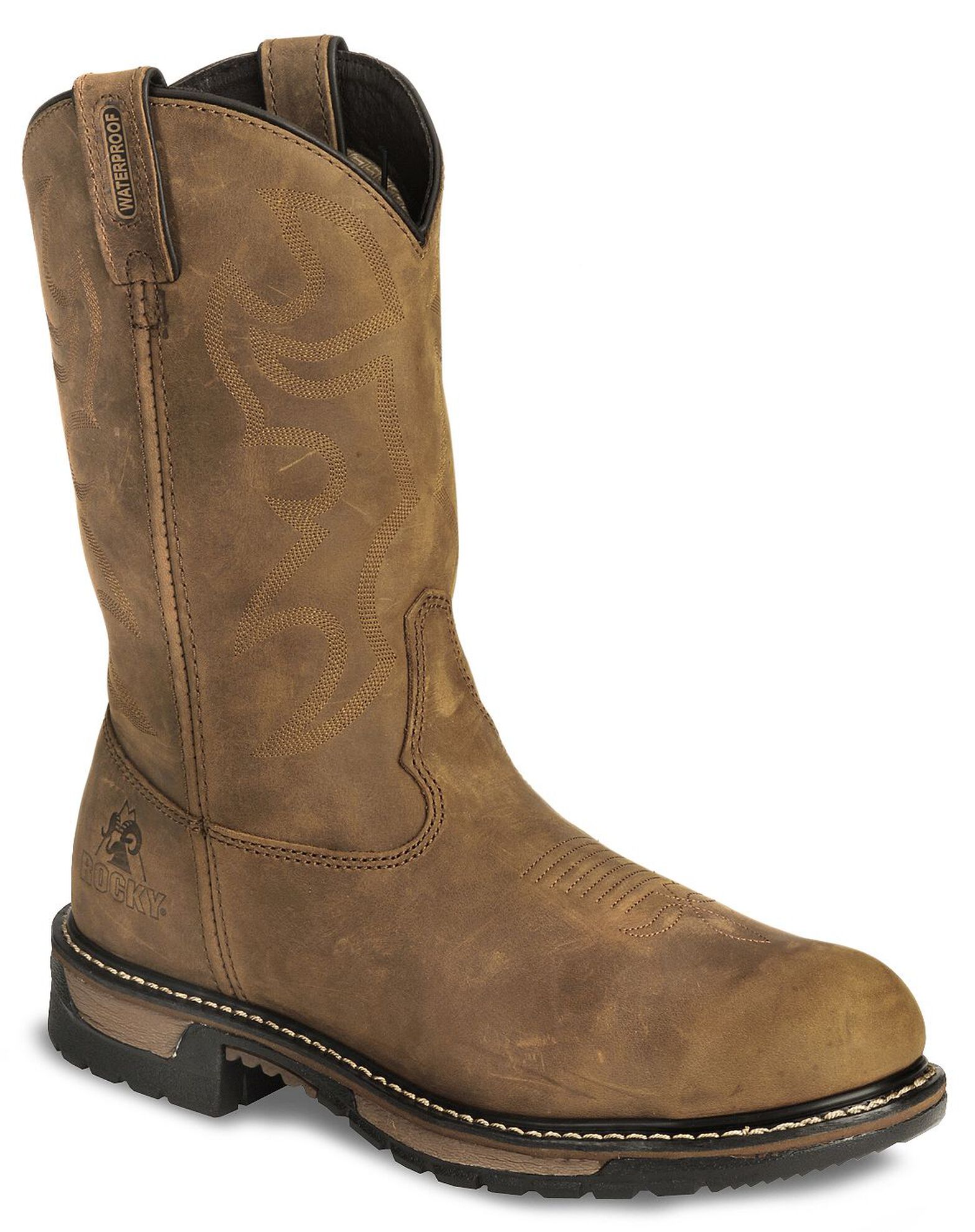 Rocky Men s Branson 11 Waterproof Work Boots Steel Toe Sheplers