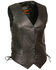 Image #1 - Milwaukee Leather Women's Classic Side Lace Vest - 5X, Black, hi-res