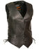 Image #1 - Milwaukee Leather Women's Classic Side Lace Vest - 5X, Black, hi-res