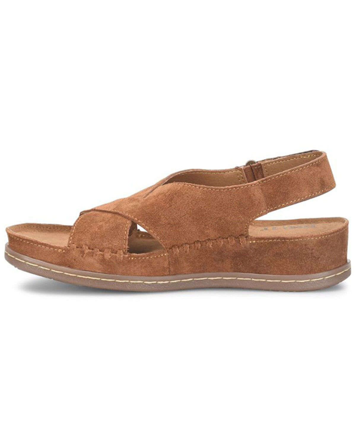 Image #3 - Born Women's Ebba Suede Sandals, Brown, hi-res