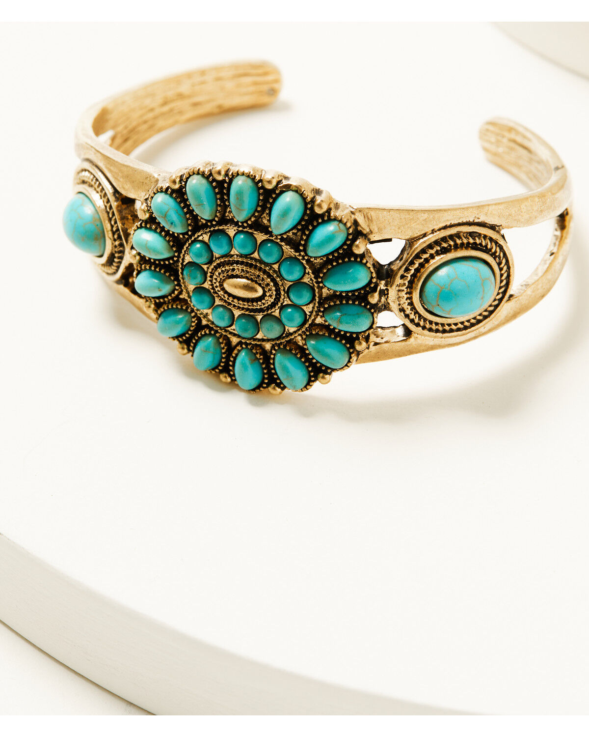 Image #2 - Shyanne Women's Summer Solstice Concho Bracelet Cuff, Gold, hi-res