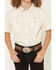 Image #3 - Cody James Boys' Jace Southwestern Print Short Sleeve Snap Western Shirt, Blue, hi-res