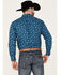 Ariat Men's Brody Novelty Long Sleeve Snap Western Shirt, Blue, hi-res
