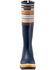 Image #4 - Pendleton Women's Bridger Stripe Tall Rain Boots - Round Toe, Navy, hi-res