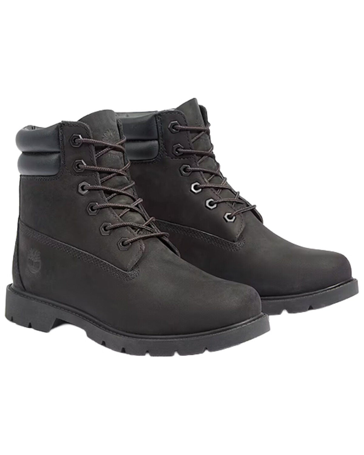 Timberland Women's 6" Linden Woods Waterproof Insulated Work Boots - Soft Toe, Black, hi-res
