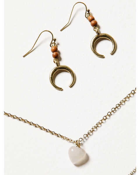 Image #3 - Shyanne Women's Crescent Multi-strand Necklace & Ring Set, Silver, hi-res