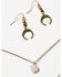 Image #3 - Shyanne Women's Crescent Multi-strand Necklace & Ring Set, Silver, hi-res