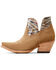 Image #2 - Ariat Women's Hazel Chimayo Suede Booties - Snip Toe, Beige, hi-res