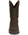 Image #4 - Justin Men's 11" Billings USA Waterproof Pull-On Work Boots - Steel Toe, Dark Brown, hi-res