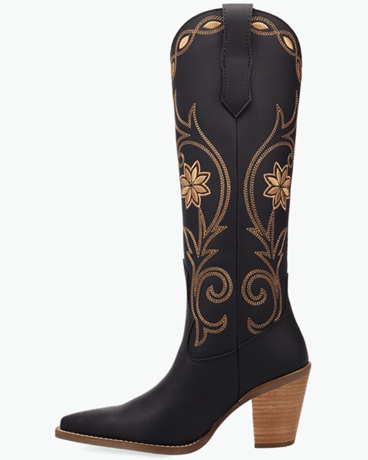 Image #3 - Dingo Women's Miss Daisy Tall Western Boots - Snip Toe, Black, hi-res