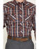 Image #3 - Cody James Men's FR McGregor Plaid Print Long Sleeve Snap Work Shirt, Red, hi-res
