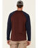 Image #4 - Hawx Men's Dark Red Original Baseball Crew Long Sleeve Work T-Shirt, Dark Red, hi-res