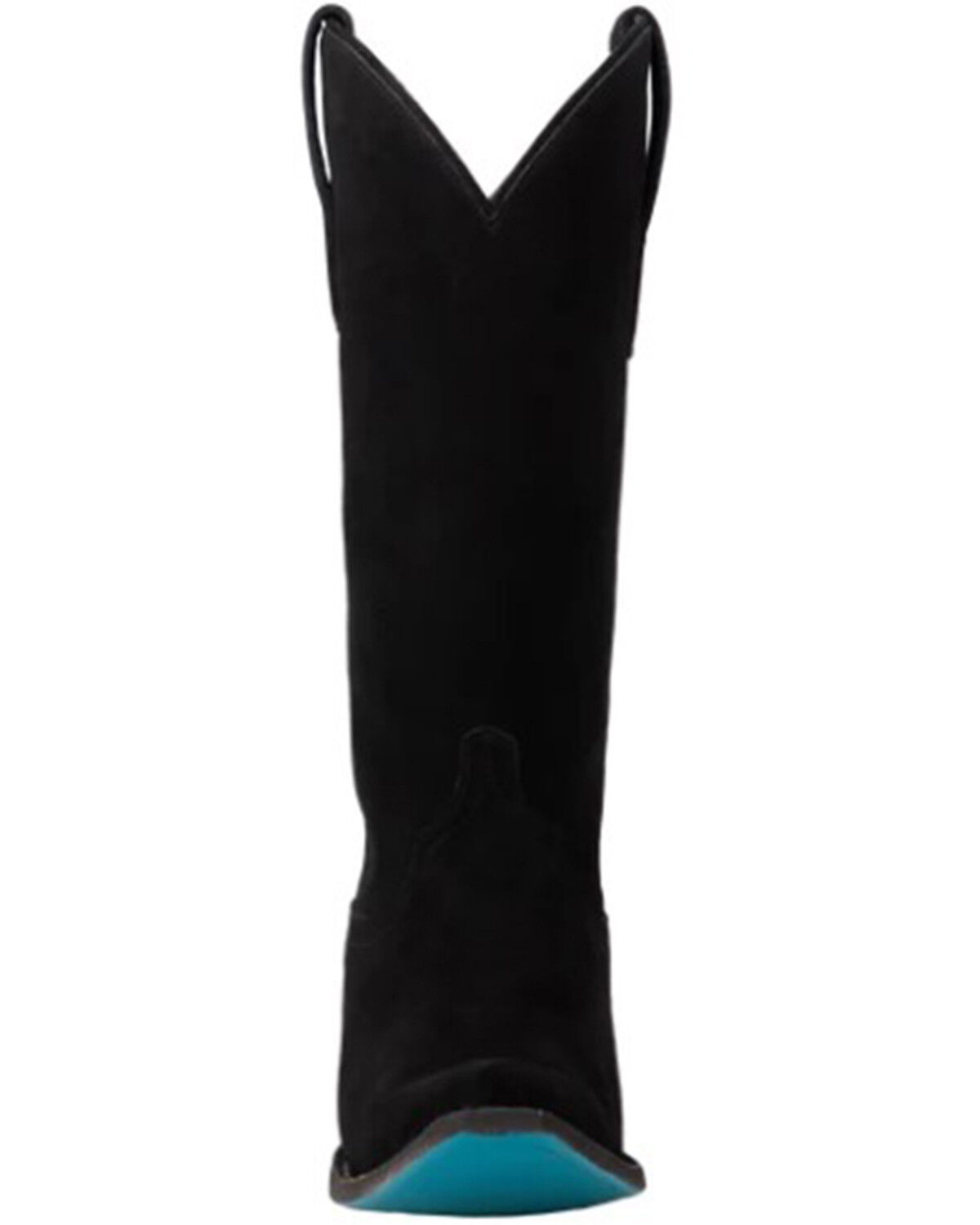 Image #4 - Lane Women's Emma Jane Suede Tall Western Boots - Snip Toe, Black, hi-res
