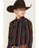 Image #2 - Cody James Boys' Striper Striped Long Sleeve Snap Western Shirt, Multi, hi-res